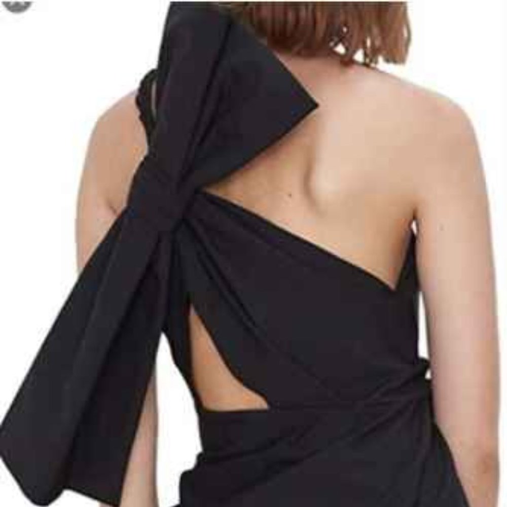 Zara Back Bow Mini Dress